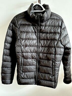 NWT Part Two Quilted Ultra Light Down Puffer Jacket Black with Flaw Size 40 (M)